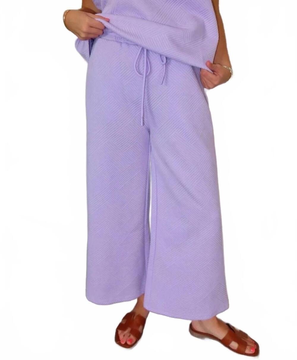 NEW SEE AND BE SEEN rae lounge pants in purple